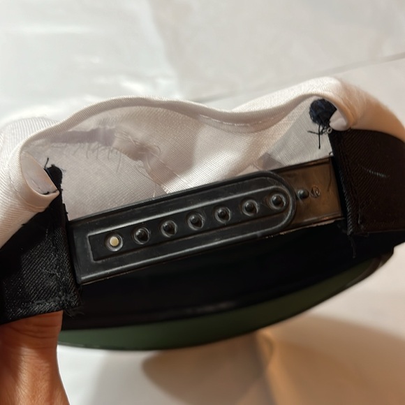 Captains HAT ship yacht SnapBack yellow embroidery anchor roping emblem on brim - Picture 7 of 16